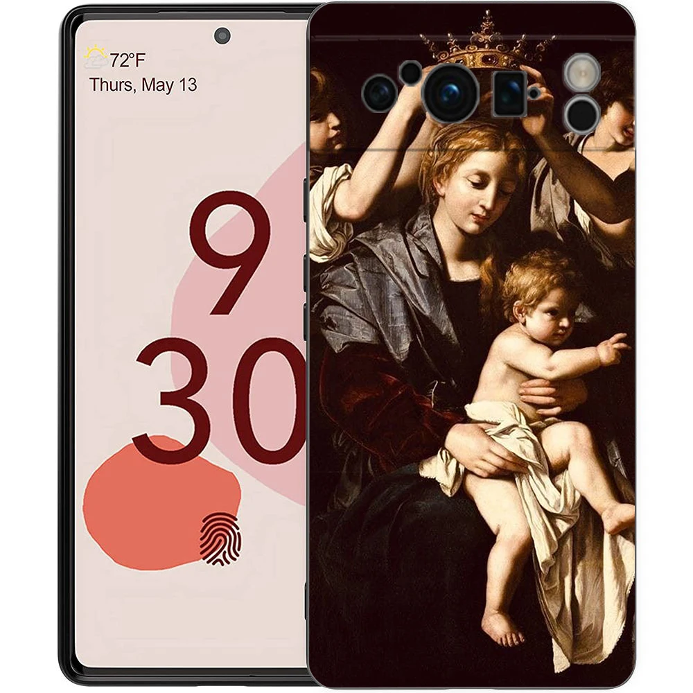 Renaissance Art Painting Black Phone Case - Soft Shell Cover