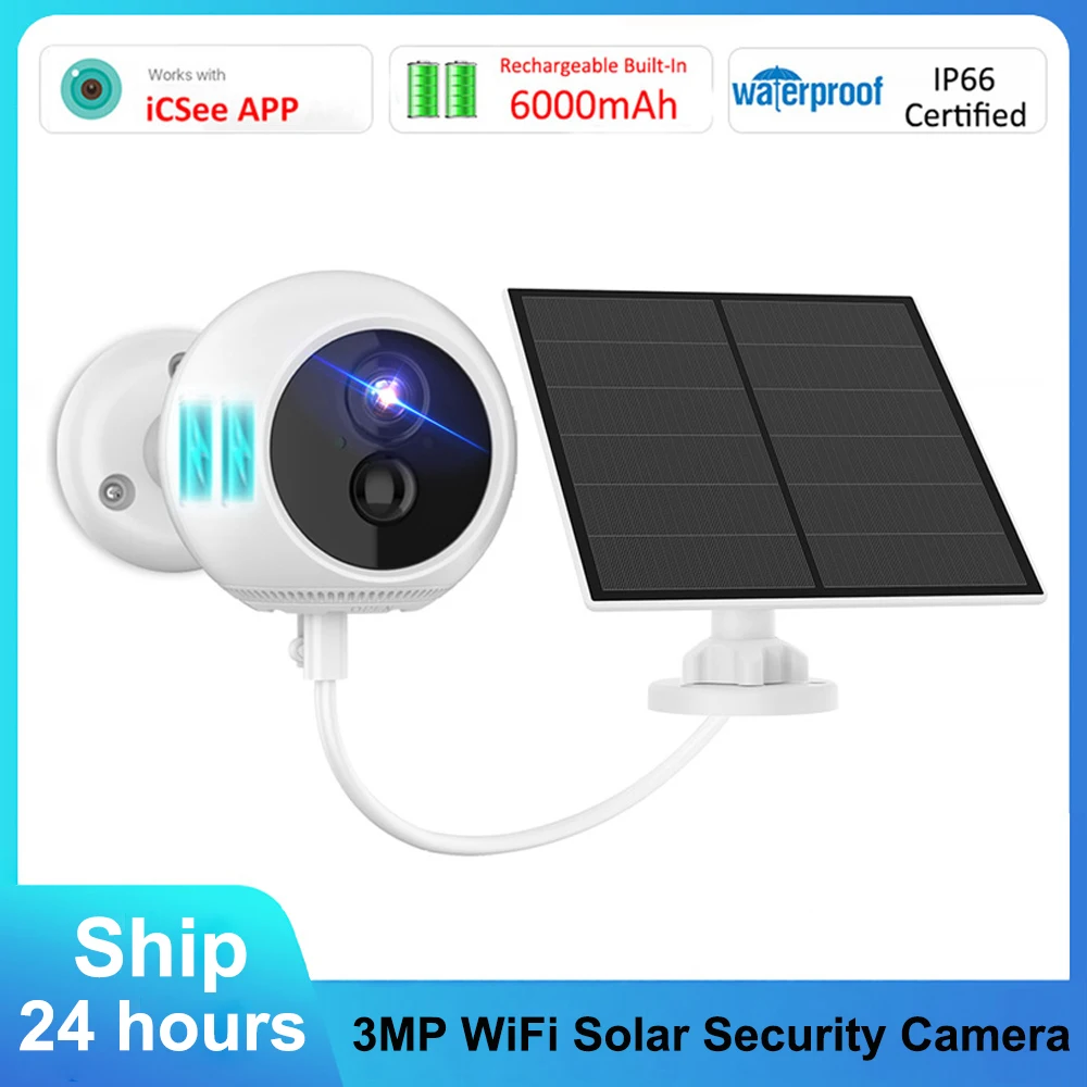 Meeg Mini Câmara de Vigilância Exterior Bateria/Solar 1080p FHD - MGSFSTY03P