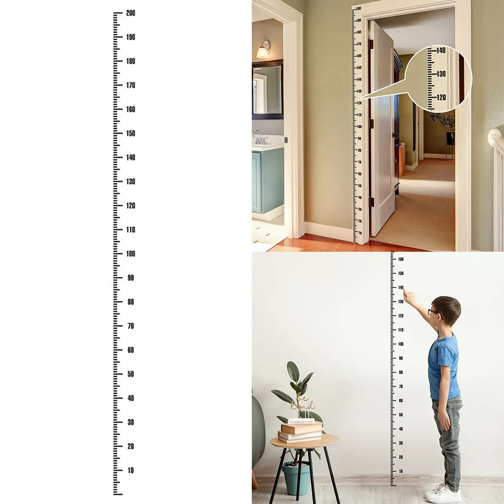 Cartoon Planet Rocket Height Measurement Wall Stickers For Kids Room Baby Boy Room Height Roller Grow Up Chart Wall Decals Mural