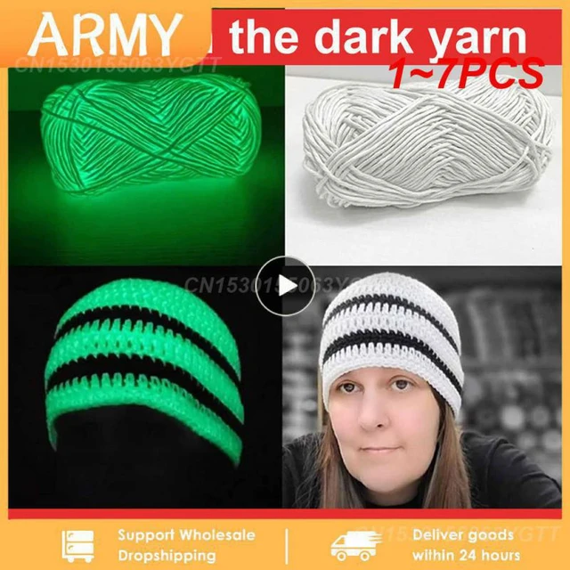 50g Functional Luminous Yarn Glow In The Dark Polyester Chunky Yarn 2mm For  Sewing Handmade Knitted Accessories Knitting - AliExpress