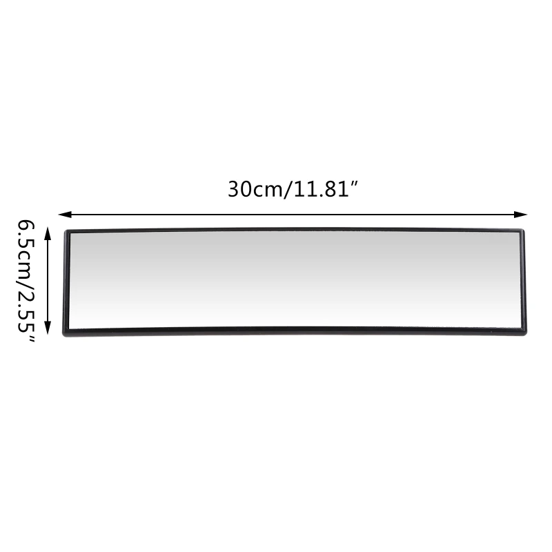 Curve Convex Rearview Mirror Vehicle Expand Vision Panoramic Rearview Mirror for Reduce Blind Spots