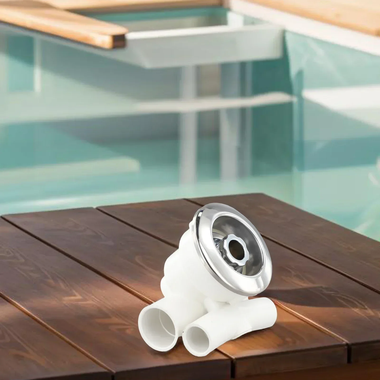 수영 스파용 하이드로테라피 제트 헤드 수영장 마사지 노즐 편안한 목욕 화이트 실버 견고한 구조