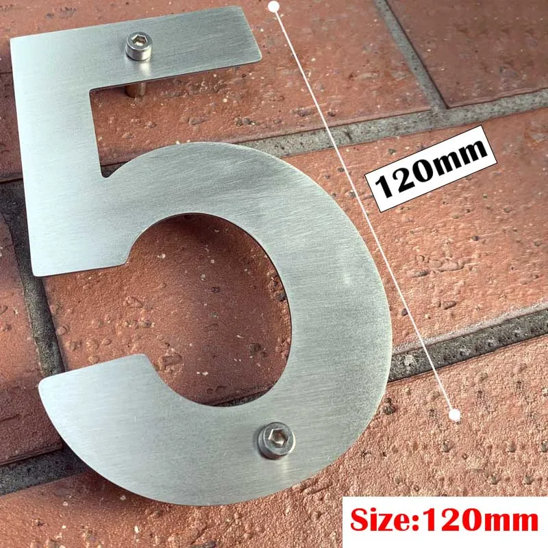 Numéro de maison - Fer émaillé - Chiffre 8 - Hauteur 11,8 cm - Longueur
