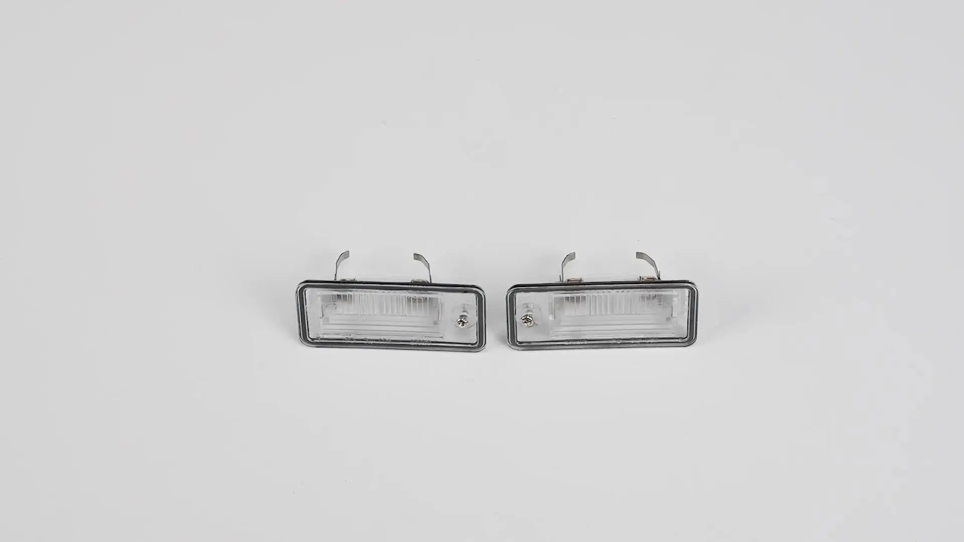 Paire De Feux De Plaque D'Immatriculation LED 8E0807430A / 8E0807430B - ABS Haute Luminosité, Plug & Play Pour Audi A3, A4, A5, A6 C6, A8 D3, Q7, RS4