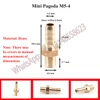 5PCS 2.5mm 3mm 4mm 5mm 6mm 8mm 10mm OD Hose Barb M3 M4 M5 M6 M8 Metric Male Thread Brass Pipe Fitting Coupler Connector Ada 3