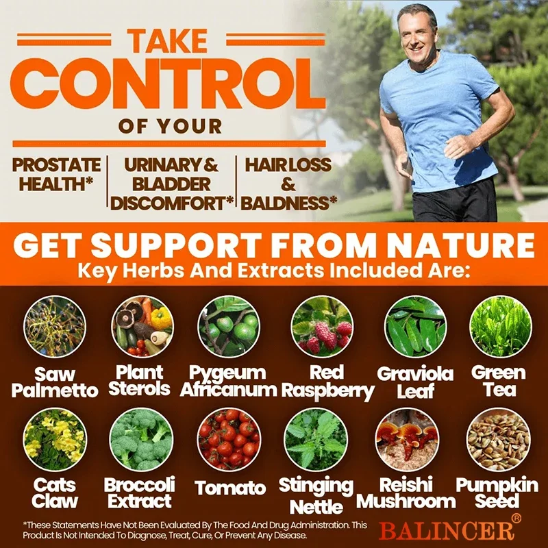Saw Palmetto Prostate Support Supplement Supports Prostate Health Urinary Tract and Urinary Health Reduces Frequency Saw Palmetto Supplement