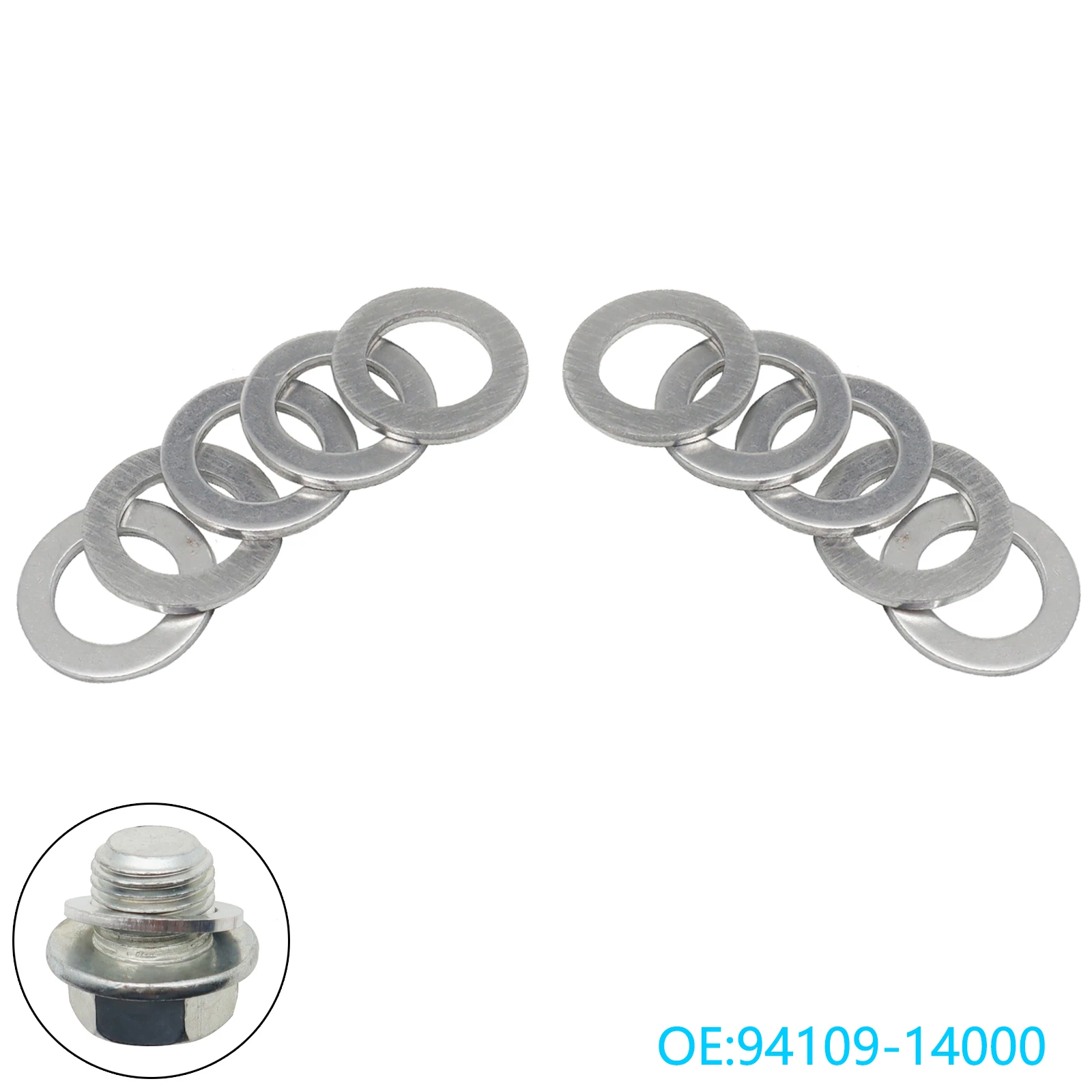 

10/20 PCS For Honda Accord Civic CRV CRZ HRV Acura 14MM Oil Drain Plug Crush Washers Gaskets 9410914000 94109-14000 94109 14000