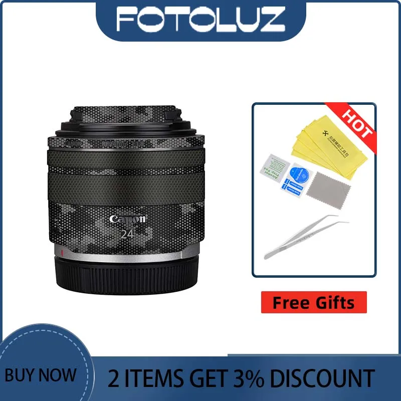 Per Canon Rf 24Mm F1.8 Macro Is Stm 24 F1.8 Skin Wrap Film 24 Mmf1.8 Anti-Scratch Camera Lens Skin Sticker Pellicola Protettiva Cover
