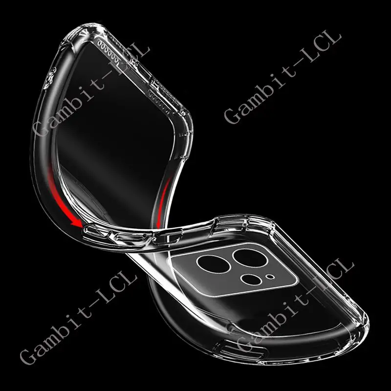 Enhanced Silicone Protective Shockproof Back Case for Smartphones - Soft TPU, 6.78
