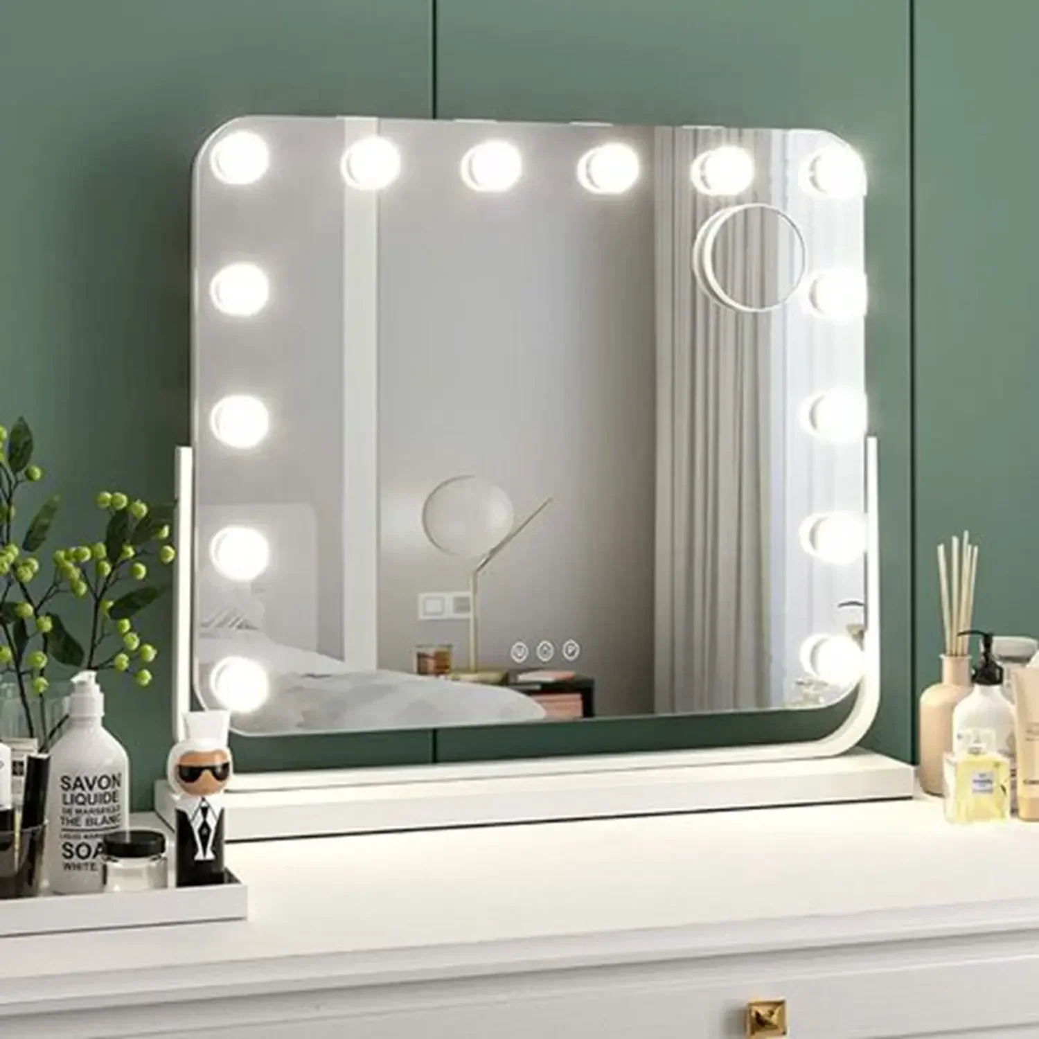 Homfa lighted makeup mirror deals
