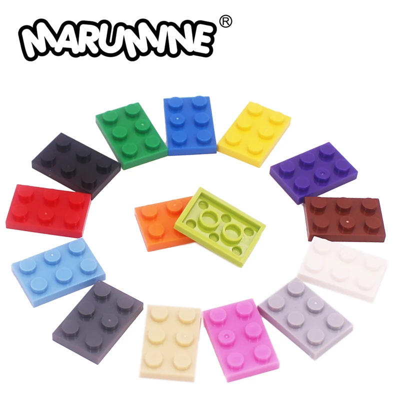 

Marumine 2x3 Dots Baseplate MOC Brick Parts 50PCS Building Bricks 3021 Classic Blocks Accessories Compatible All Major Brands