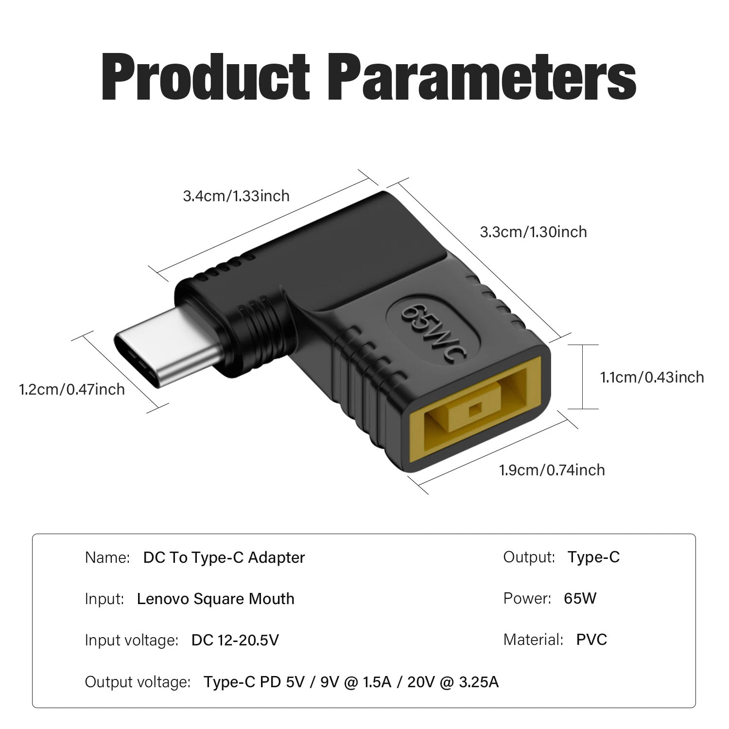 ʰ PD65W Ʈ     Lenovos/HPs/DELL  DC   ÷ ȯ⿡ USB  C 