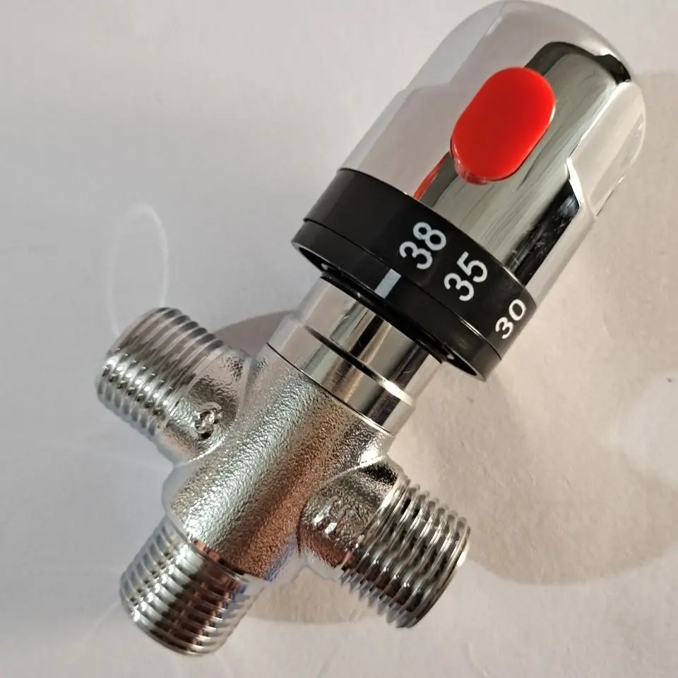 

Thermostatic Pipe Valve DN15 DN20 DN25 Pipe Valve. Solar Water Heater. Pipeline Open-mounted Mixing Valve Shower Diverter Valve