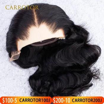 Parrucca Lagos Hairline 13x4 con pizzo invisibile, densità 250, onda profonda, capelli umani, senza colla, pre-strapazzata, per donna