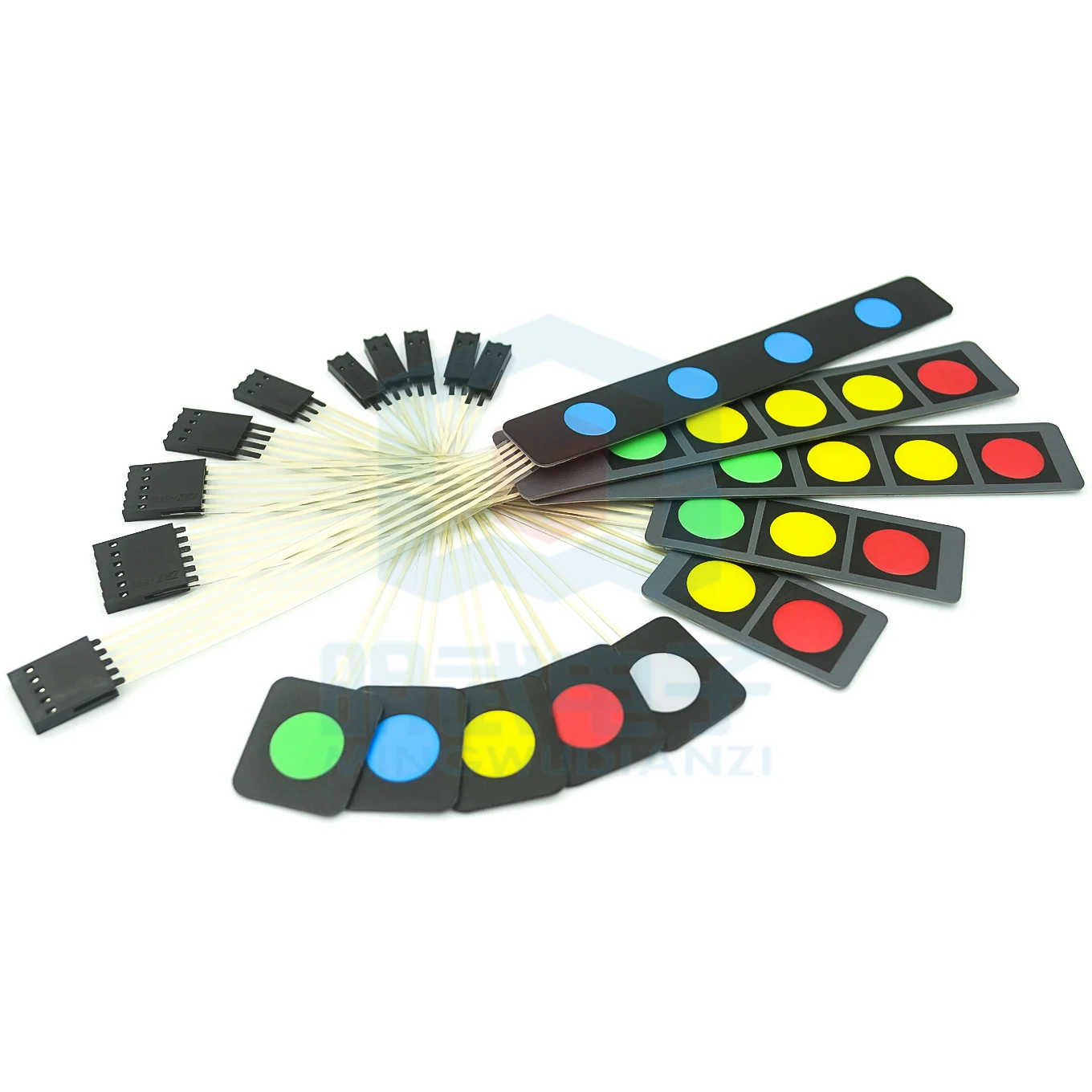1 2 3 4 5 Tasten Taste Membranschalter Matrix Array Tastatur Tastatur Bedienfeld Pad DIY Kit für Arduino Smart Car