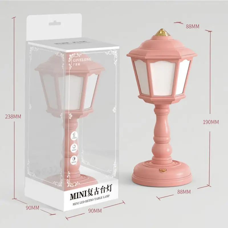 Eetro LED 책상 램프, 3 색 무단 조도 조절 터치 테이블 램프, 침대 옆 독서 눈 보호 야간 조명, USB 충전식 크리에이티브