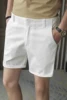 2022 Summer High Quality Men Suit Shorts Fashion Simple All Match Casual Straight Short Pant Male Social Business Casual Pants 6