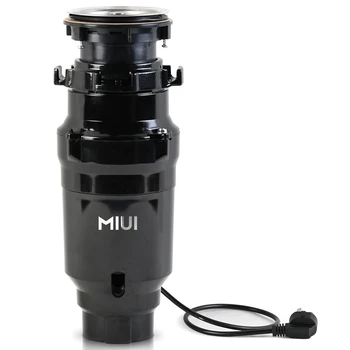 Continuous Feed Garbage Disposal with Sound Reduction,1/2 HP Stainless Steel Food Waste Grinding System,Power Cord Included 1