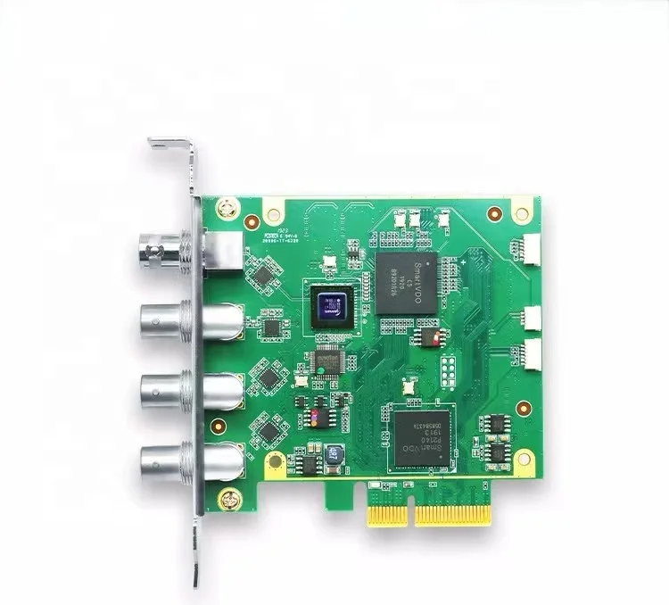 1채널 4K60 12G-SDI PCIe 비디오 캡처 카드 쿼드 SDI PCIe 비디오 캡처 카드 4채널 SDI 비디오 레코더 (멀티캠 라이브 스트리밍용)