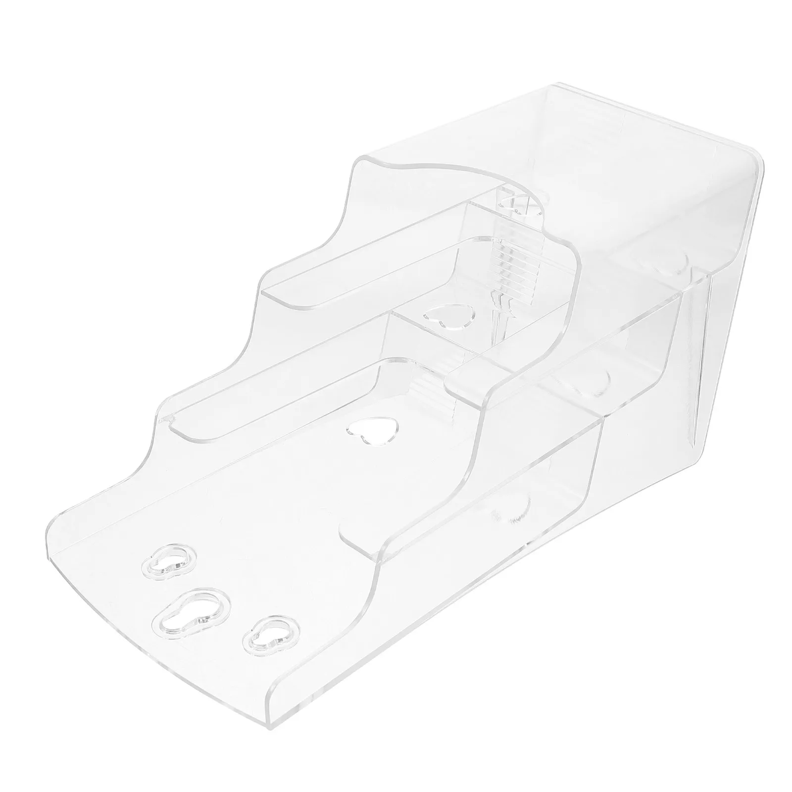 A6 접이식 브로셔 홀더 투명 계층형 랙 디스플레이 스탠드 문서 정리함 사무실 소매점 팜플렛 파일 보관함