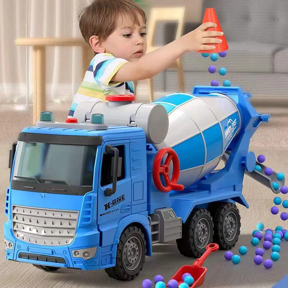 Children's Oversized Inertial Engineering Vehicle Dump Truck Cement Truck with Lighting Music Mixing Loadable Model Kid Toy Gift children s oversized inertial engineering vehicle dump truck cement truck with lighting music mixing loadable model kid toy gift