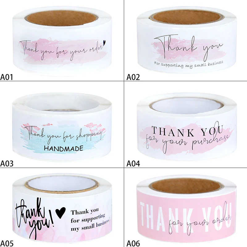 120Pcs Thank You for Your Order Stickers Labels for Envelope Sealing for Small Business Decor Sticker Stationery Package Decor