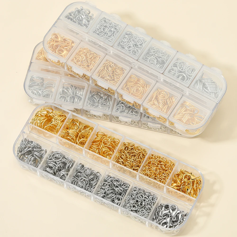 1Box Schmuck Befunde Kits Zink legierung offene Bieger inge Hummer verschlüsse für DIY Armband Halskette Kette Zubehör Herstellung Lieferungen – Detail 4