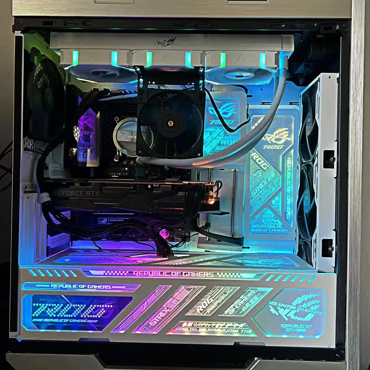 ASUS ROG GX601 케이스, MOD PC 게임 캐비닛 라이트 보드 플레이트 AURA SYNC 용 11pcs ARGB STRIX Helios 조명 패널