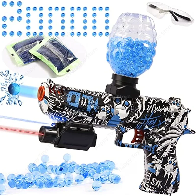 Newest Electric Desert Eagle Gel Toy Gun Environmental Protection Water Pinball Toy Pistol Children's Outdoor Essential Toys 2023 newest summer new canvas sandals boy girl sandals solid color soft soled anti slip children kids shoes summer beach sandals