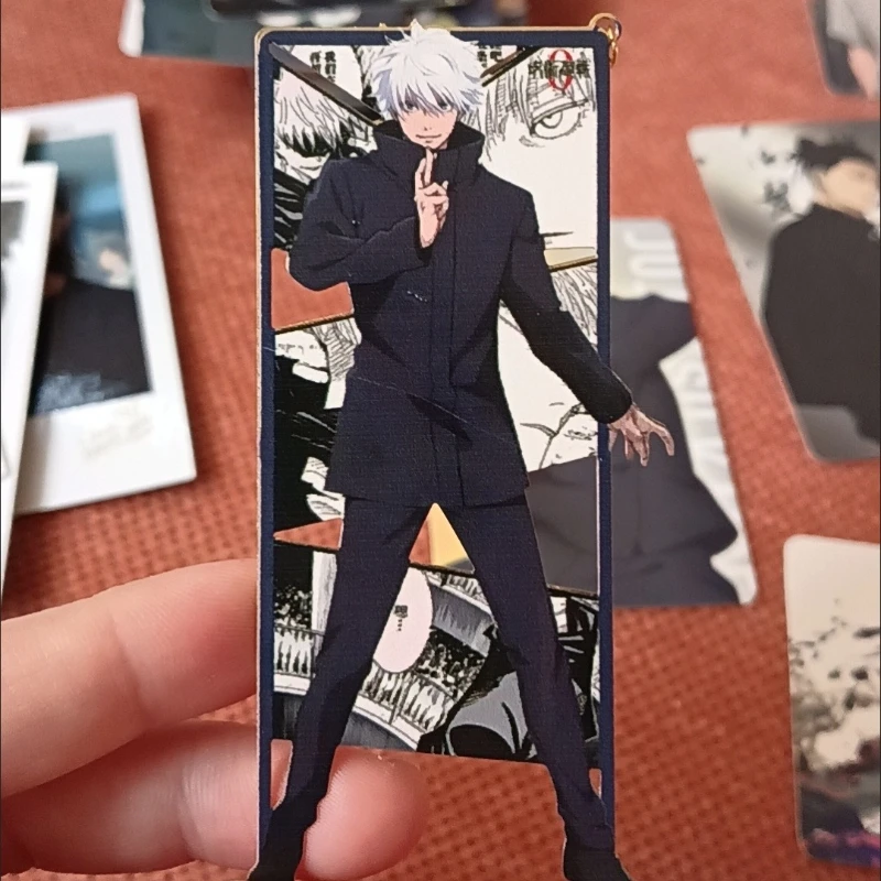 Satoru Gojo Metal Bookmark with Chain Pendant – Anime Manga Collectible