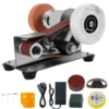 Mini Belt Grinding Machine Tool Sharpening Machine Sanding Grinding Electric Multifunctional Sander Polisher Machine Adjustable 1