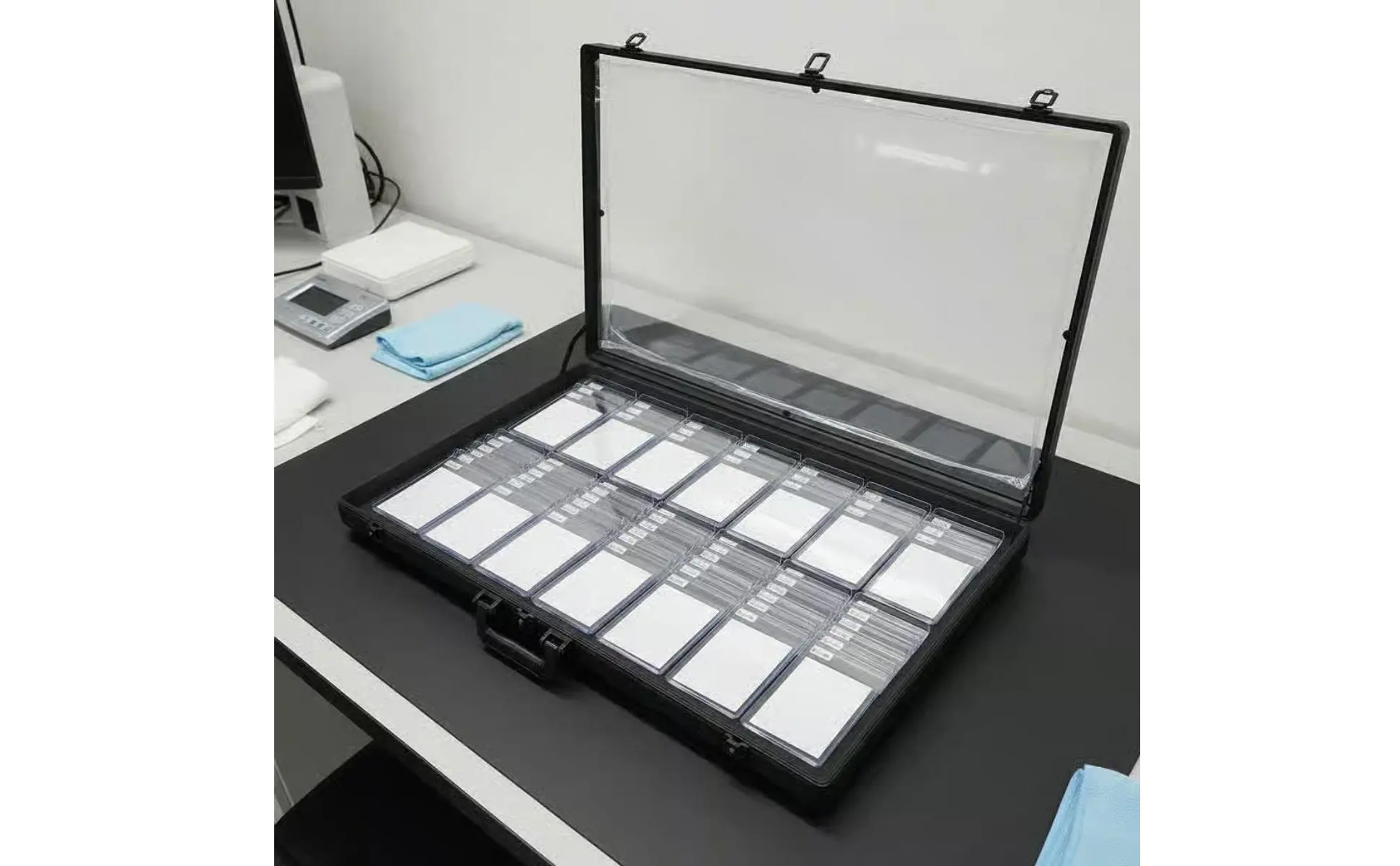 Graded Card Display Case Secure Graded Card Case Ergonomic Handle Lightweight for Collectors, Travel