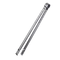 Pince de cuisine extra longue en acier inoxydable pour camping en plein air, pinces à griller, pinces à griller, cuisine, 45cm, 1 pièce 6