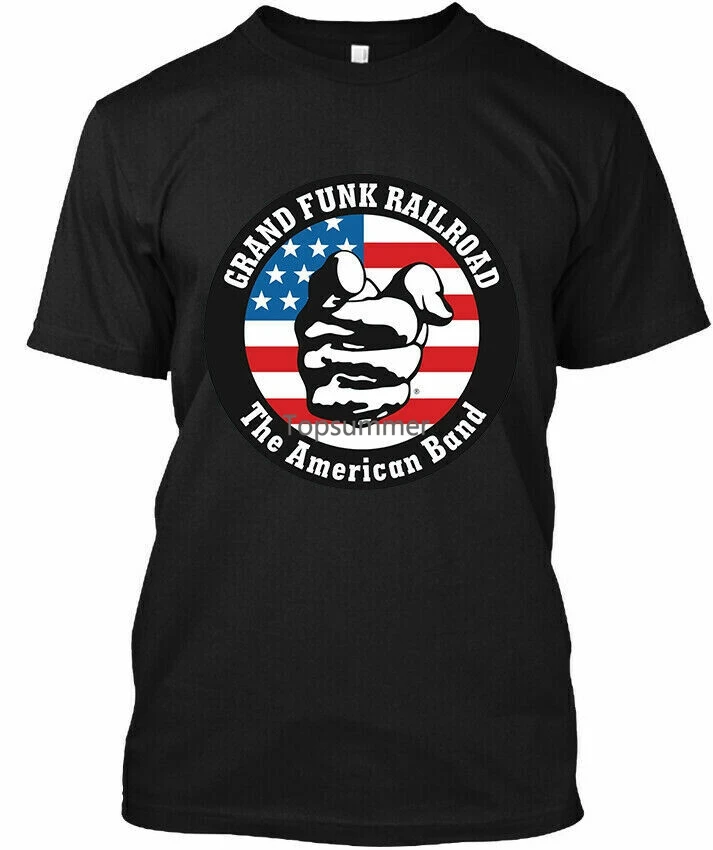 

Grand Funk Railroad American Hard Rock Band Music Graphic Logo T-Shirt