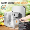 Commercial Electric Vegetable Fruit Cutter Adjustable Thickness Stainless Steel Slicer Manual & Electric Dual Use Ideal Home 2
