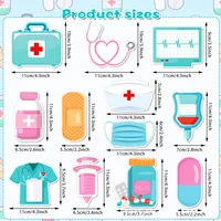 12 Styles, Nurse Doctor Pills Stationery Notes Hand Account Stickers Office Stationery Notebooks 1