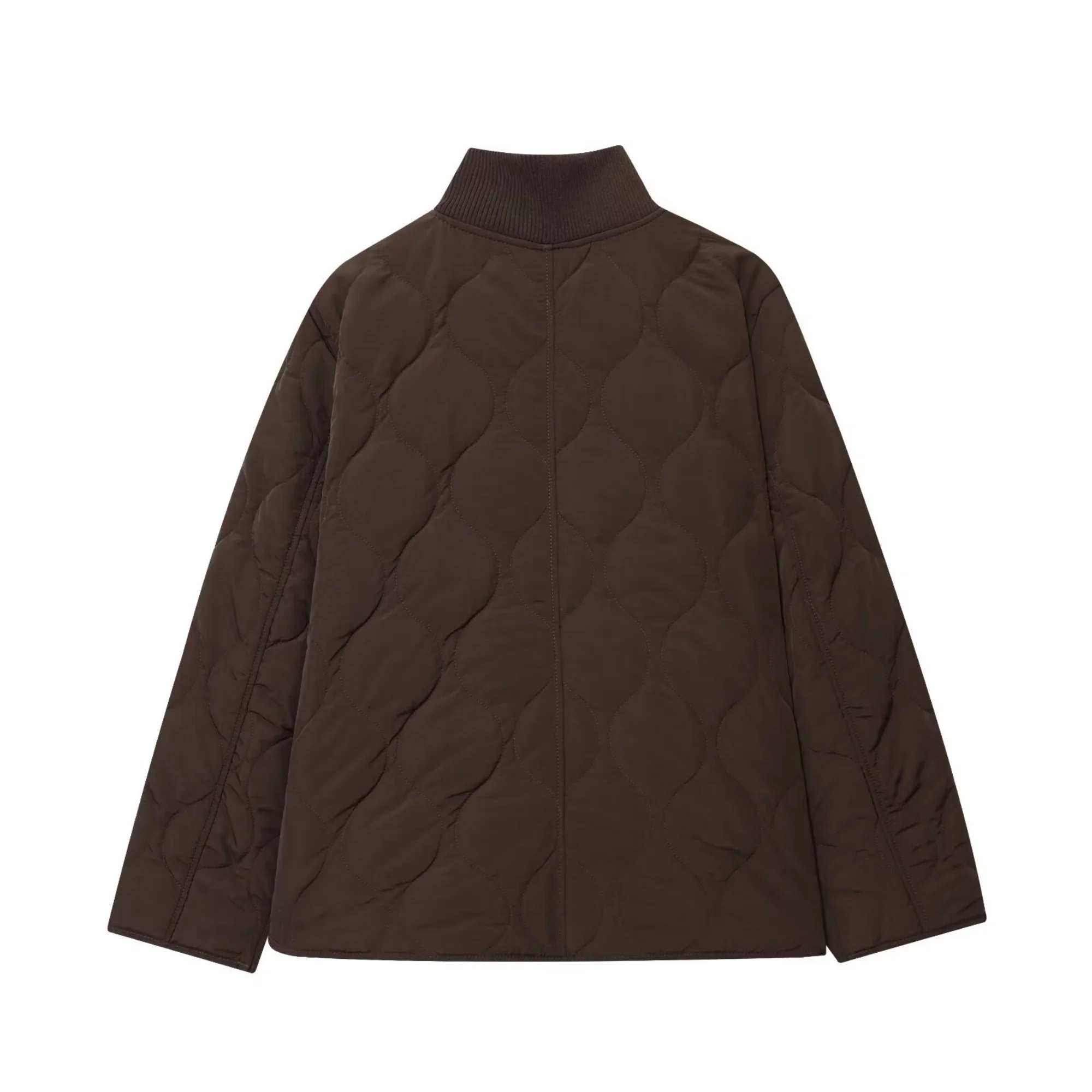 Women Vintage Casual Chic Bomber Jacket Coat Female Solid Zipper Pockets Long Sleeve Coats Fashion Lady Autumn Winter Outwears