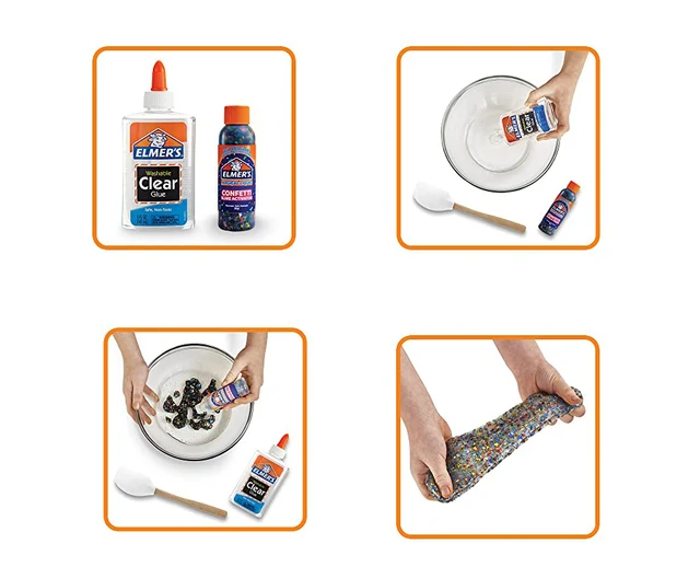 Elmer's Confetti Slime Kit: Supplies Include Metallic & Clear Glue
