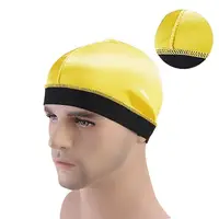 Men Pure Color Caps Durag Hats Bonnet Elastic Breathable Wave Caps Polyester Multicolor Durag Cap Men Outdoor Wave Caps 2