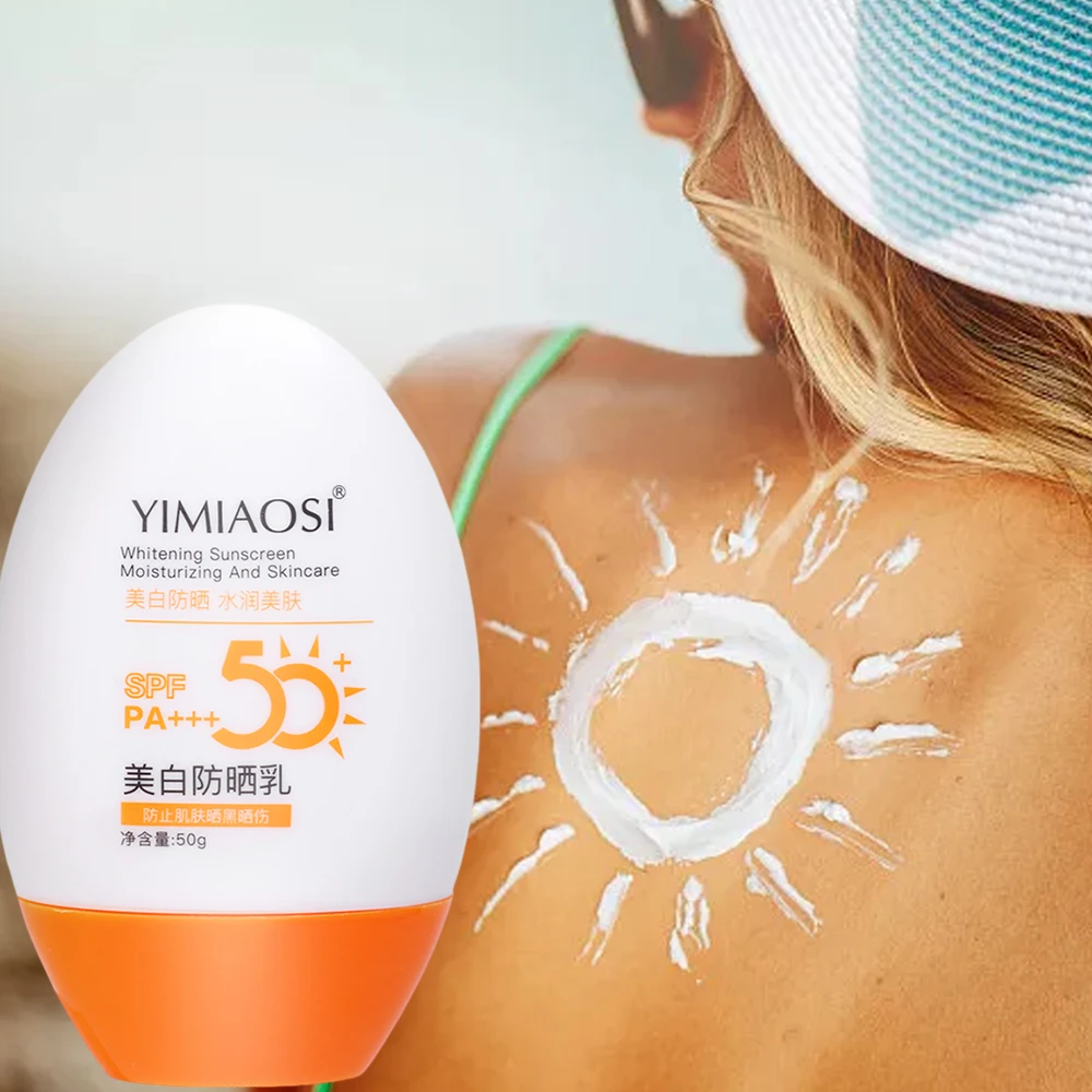 thumbnail image 3 of Crema solar portátil de textura humectante, fácil de absorber, crema solar blanqueadora para rostro y cuerpo, 50 g, bloqueador solar antienvejecimiento con control de grasa, 3 of 6