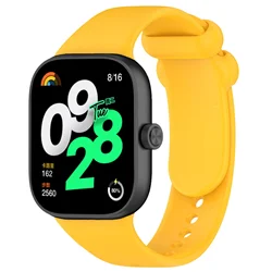 Sport Silicone Loop Strap - Soft Adjustable Wristband Bracelet Accessories for Mi Band 9 8 Pro (Vitality yellow)