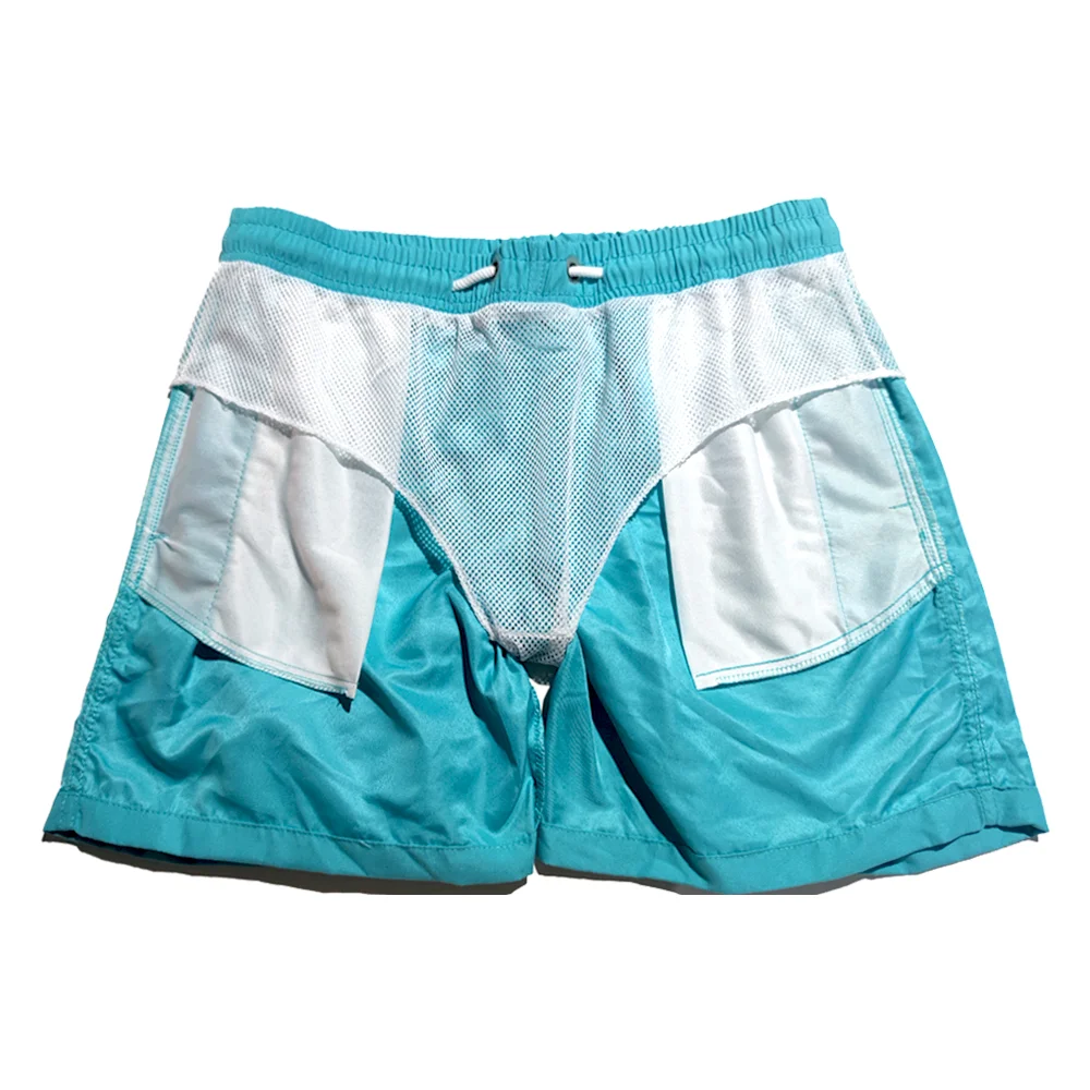 Herren-Shorts, Outdoor-Lauftasche, Kordelzug-Design, elastische Taille, einfarbig, bequem, atmungsaktiv, Baumwollmischung – Detail 15