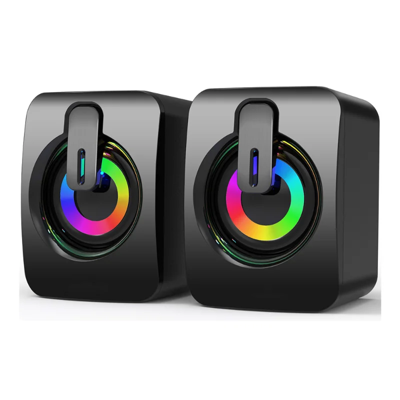 

A2 Desktop Computer Speaker 2.0 Multimedia Desktop USB Active Laptop RGB Dazzle Light Small Stereo