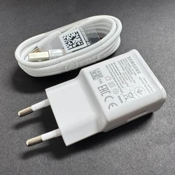 High - Speed Samsung USB Power Adapter with 15W Fast Charging Type - C Cable - White EU with Cable
