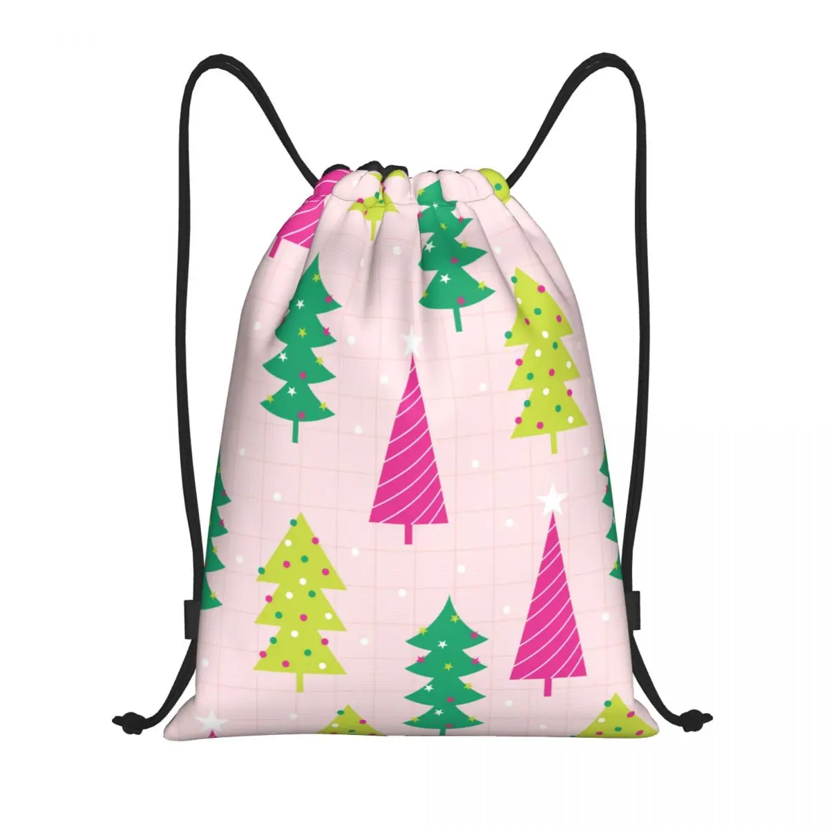 

Merry Christmas 3D Print Sports Equipment Bag Drawstring Bag Water Resistant Lightweight Gym