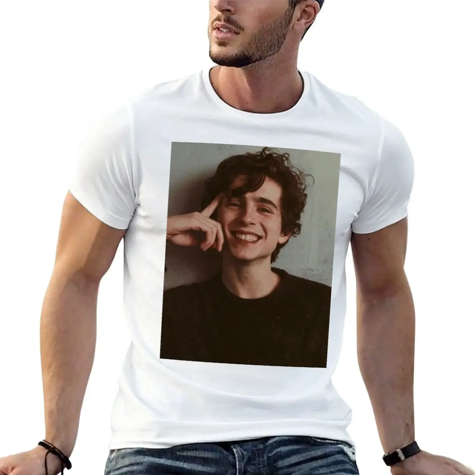 

timothée chalamet T-Shirt blacks animal prinfor boys plain white t shirts men