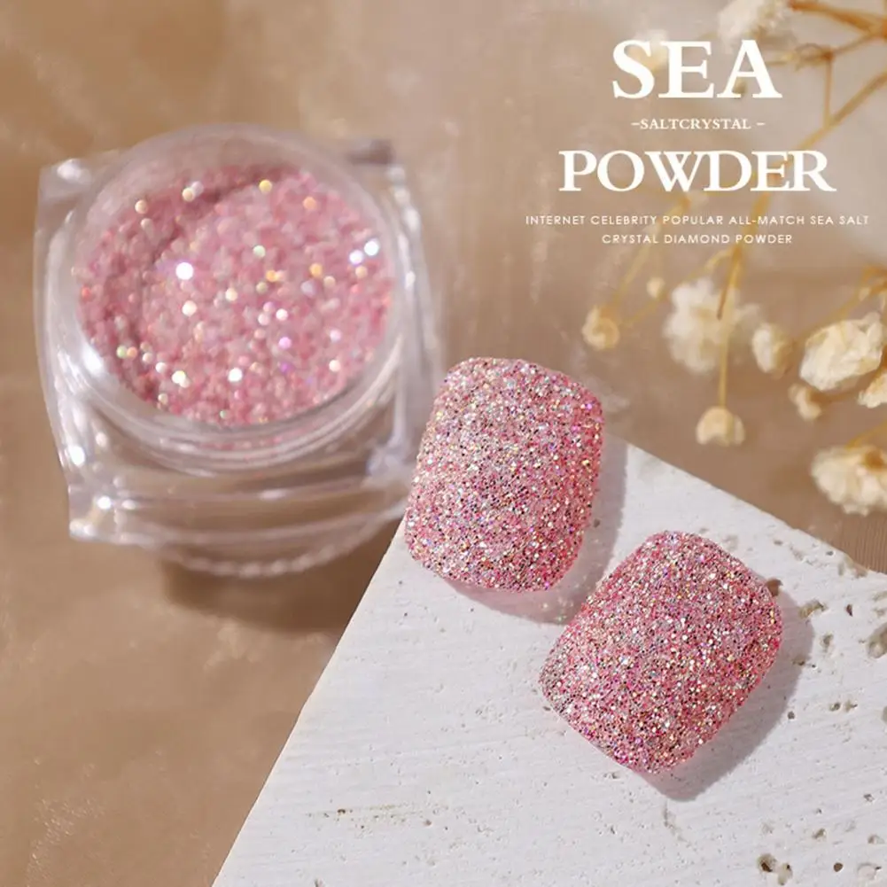 1 Box Delicate Superfine DIY Nail Art Glitter Powder Ornament Multiple Styles Nail Decoration Safe Ingredients for Women