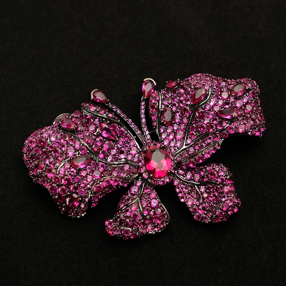

Luxry Butterfly Animal Zircon Brooch