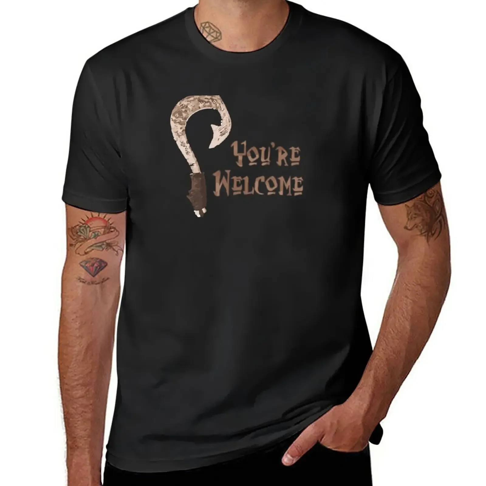 

Magical Fish Hook - You're Welcome! T-Shirt oversizeds funnys clothes for men