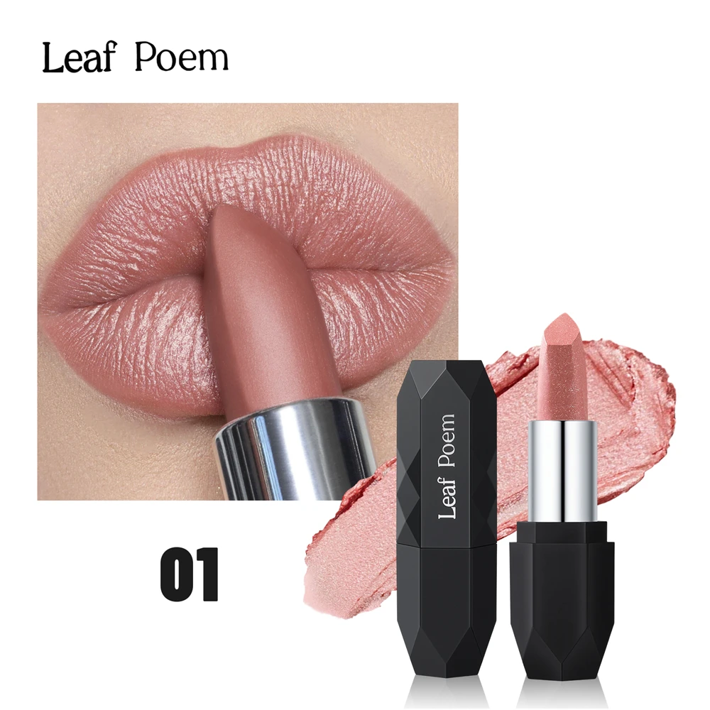 Pearlmuttischer Metallic Lippenstift Langanhaltend Wasserfest_voghion.com